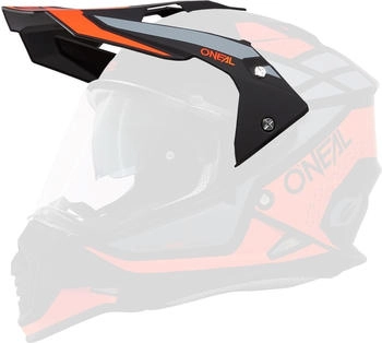 O'Neal Sierra R Helmschirm Matt Orange/Schwarz/Grau