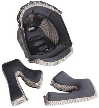 O'Neal 1SRS Jugend Innenfutter/Wangenpolster XL (53/54 cm) Schwarz/Grau