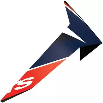 Alpinestars Supertech S-R10 Team Spoiler Einheitsgröße Dunkelblau/Neon-Rot/Weiß