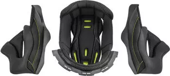 Acerbis Reactive VTR Innenfutter/Wangenpolster L Schwarz/Neon-Gelb
