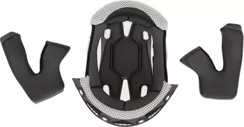 Acerbis Linear Innenfutter/Wangenpolster XS Schwarz/Weiß