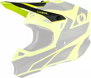 O'Neal 10SRS Hyperlite Compact Helmschirm unisex Matt Schwarz/Neon-Gelb