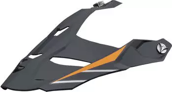 Scorpion ADF-9000 Air Feat Helmschirm unisex Matt Schwarz/Silber/Orange