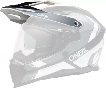 O'Neal D-SRS S26 Helmschirm Einheitsgr&ouml;&szlig;e unisex Schwarz/Wei&szlig;/Grau