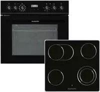 Wolkenstein 23400, Wolkenstein WMOC 100, Keramik, 4 Zone(n), Glaskeramik, Schwarz, 58