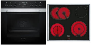 Siemens EQ000KA00 IQ100 Herdset Mit Glaskeramik-Kochfeld - 59,4cm Einbau-Herd