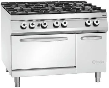 Bartscher 6-Flammen Gasherd GBO 2/1GN NS