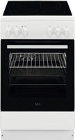AEG CCB54091BW Standherd mit Glaskeramikkochfeld, 50 cm breit, 57 L, 8
