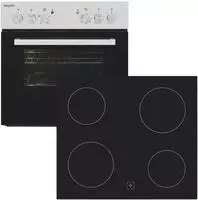 exquisit Backofen-Set "EHE 146-120 (BO)" Backofen Glaskeramikkochfeld, 2 Stk....
