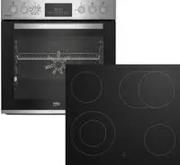BEKO Elektro-Herd-Set "BBUMA12321XMPE" mit 1-fach-Teleskopauszug