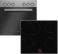 Amica Elektro-Herd-Set "EHC 933 011 E" mit 1-fach-Teleskopauszug Steam Clean