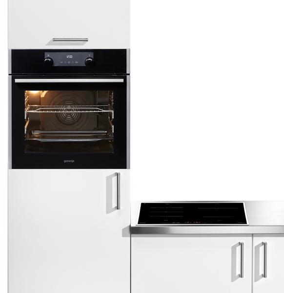 Gorenje Backofen-Set PACIFIC BlGl Ind, mit 2-fach-Teleskopauszug, Energieeffizienz: A