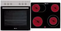 Bauknecht HVP2 NN5F IN + CHR 3462 IN, Keramik, 4 Zone(n), Glaskeramik, Schwarz,