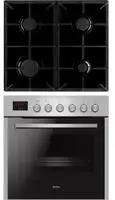 Amica Gasherd-Set "EHEG 934 112 E" mit 1-fach-Teleskopauszug Steam Clean Klassischer