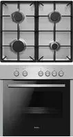 Amica Gasherd-Set "EHEG 933 101 E" mit 1-fach-Teleskopauszug Steam Clean...
