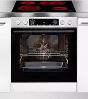 GORENJE Elektro-Herd-Set "BCSB 737 OTX" mit 1-fach-Teleskopauszug Aqua Clean 1...