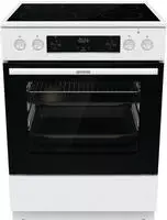 GORENJE Elektro-Standherd "GECS6C70WPA" mit 2-fach-Teleskopauszug Aqua Clean Knusprig
