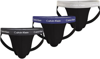 Calvin Klein 3-Pack Jockstrap (NB3054A) phtm gry/spct blu/vprs gry wbs