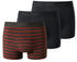 Schiesser Shorts 3-Pack Organic Cotton uni/gestreift mehrfarbig 95/5 (180199)