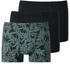 Schiesser Shorts 3-Pack Organic Cotton uni/gemustert mehrfarbig 95/5 (180200-908)