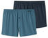 Schiesser Boxershorts 2-Pack Webware uni kariert mehrfarbig (180202)