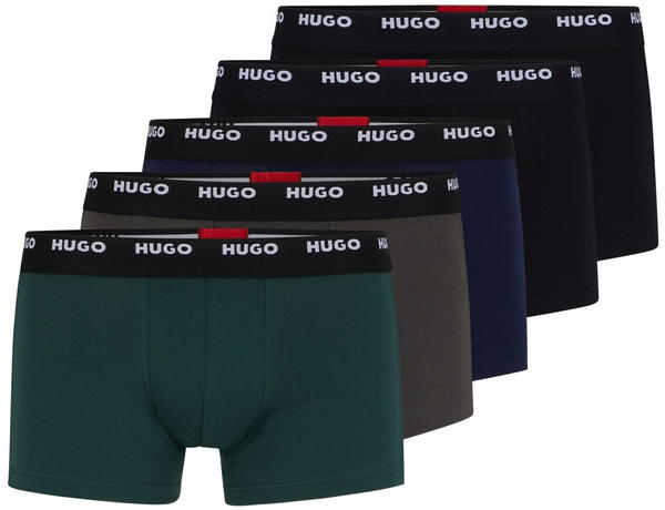 Hugo 5-Pack Boxershorts (50479944) black/dark green/dark blue