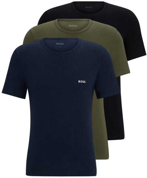 Hugo Boss 3-Pack T-Shirts TShirtRN Classic 50509255 black/dark green/dark blue