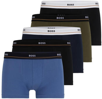 Hugo Boss 5-Pack Boxershorts Trunk Essential (50508889) black/green/blue