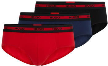 Hugo 3-Pack Slips Hipbr Triplet Planet (50503100) red/blue/black