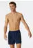 Schiesser Boxershorts Jersey karierte Cotton Casuals (180507-803) dunkelblau