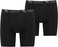 PUMA Boxershorts "PUMA MEN SPORT COTTON LONG BOXERS 2P" Packung, 2er Pack, mit