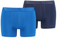 PUMA Boxershorts "PUMA MEN SPORT MICROFIBER BOXERS" 2er Pack, mit Logo-Bund