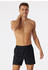 Schiesser Boxershorts Jersey gemustert Cotton Casuals (180506-000) schwarz