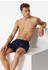 Schiesser Boxershorts Jersey gemustert Cotton Casuals (180506-000) schwarz