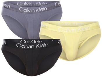 Calvin Klein 3-Pack Hip Slip (000NB2969A) asphalt grey/black/celery sprig