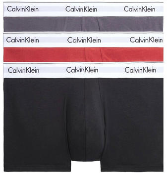 Calvin Klein 3-Pack Trunks (000NB2380A) phantom/cinnabar/rabbit