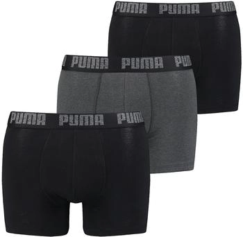 Puma 3-Pack Everyday Boxershorts black/anthracite (701206546-223)