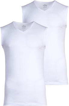 Ragman Bodywear V-Neck 2er Pack wei&szlig;
