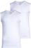 Ragman Bodywear V-Neck 2er Pack weiß