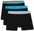 vivid blue/sage brown/green