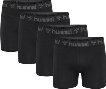 Hummel 4er-Pack enge Boxershorts (215796) black/black