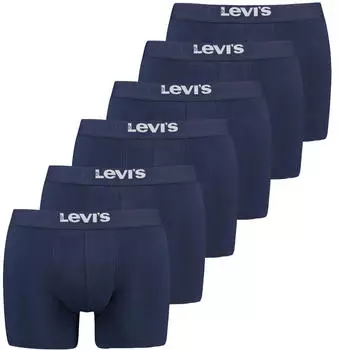 Levi's Solide Basic Boxershorts 6er-Pack (701224217) navy