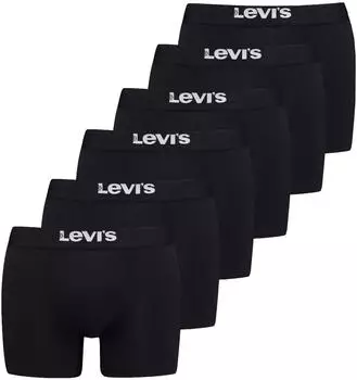 Levi's Solide Basic Boxershorts 6er-Pack (701224217) schwarz