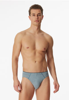 Schiesser Supermini Organic Cotton gemustert 95/5 (178124-816) jeansblau gemustert