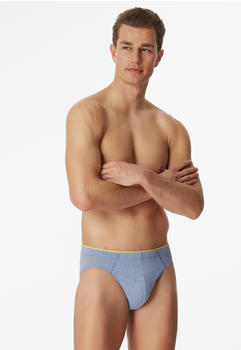 Schiesser Supermini Organic Cotton gemustert 95/5 (178124) gemustert atlantikblau