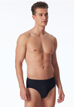 Schiesser Minislip schwarz gemustert Cotton Casuals (180502)