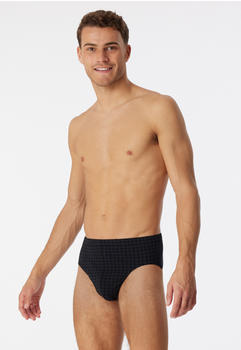 Schiesser Minislip schwarz kariert Cotton Casuals (180503)