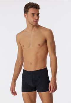 Schiesser Shorts schwarz kariert Cotton Casuals (180505)