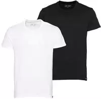 Lee 112117018, Lee T-Shirt Twin Pack Crew in Black / White