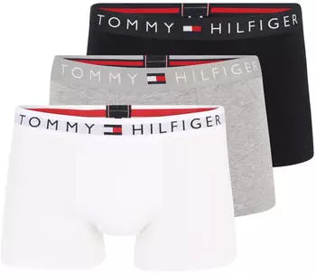 Tommy Hilfiger 3-Pack TH Original Logo Trunks (UM0UM03181) grey/white/desert sky Tommy Hilfiger 3-Pack TH Original Logo Trunks (UM0UM03181) grey/white/desert sky